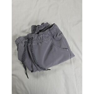 Jaanuu‎ Scrub Pants Mens Medium Gray Jogger Elastic Waist Cuffed Pockets